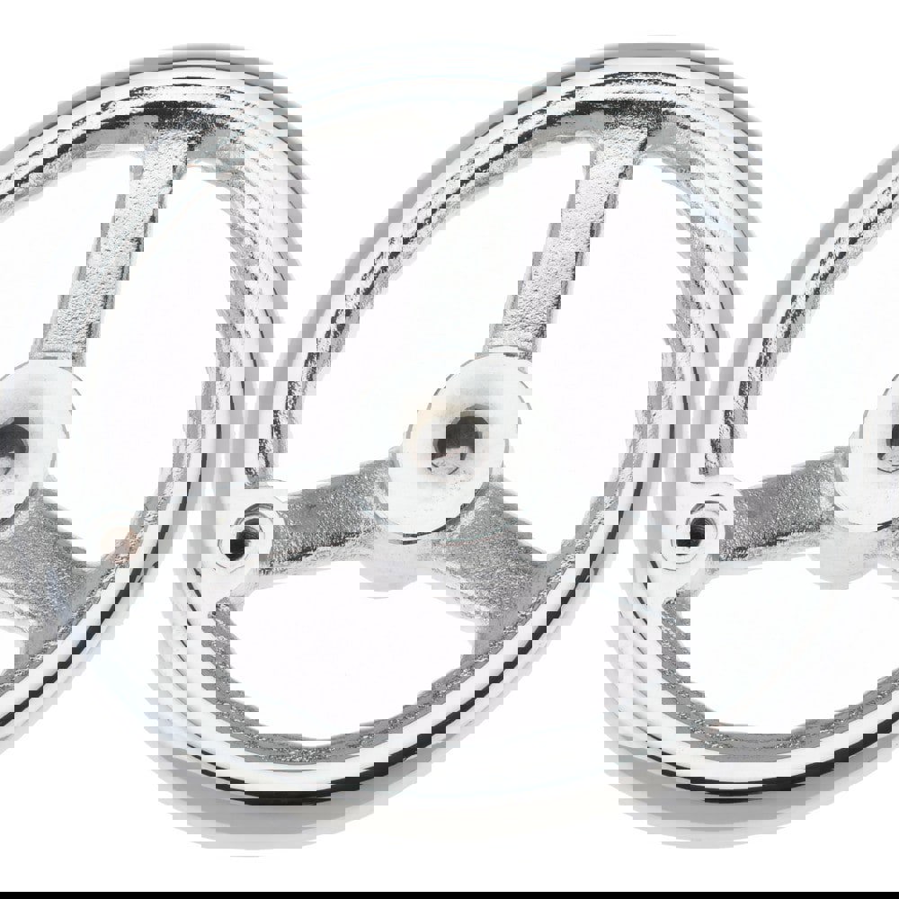 Spoked Offset Handwheel: Chrome-Plated